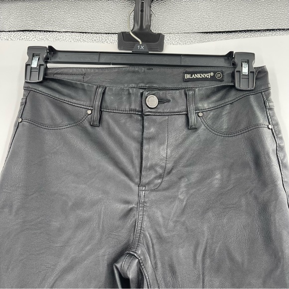 BLANK NYC FAUX LEATHER PANTS IN EIGHT BALL - Picture 3 of 10